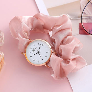 Korean watches for girls Ins Girls Alloy Ribbon